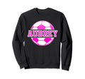 Aubrey Name Soccer Play Football Sweatshirt - Minimalist Print for Adults