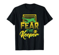 Fear Keeper Goalkeeper Soccer Pun T-Shirt - Minimalist Print Unisex