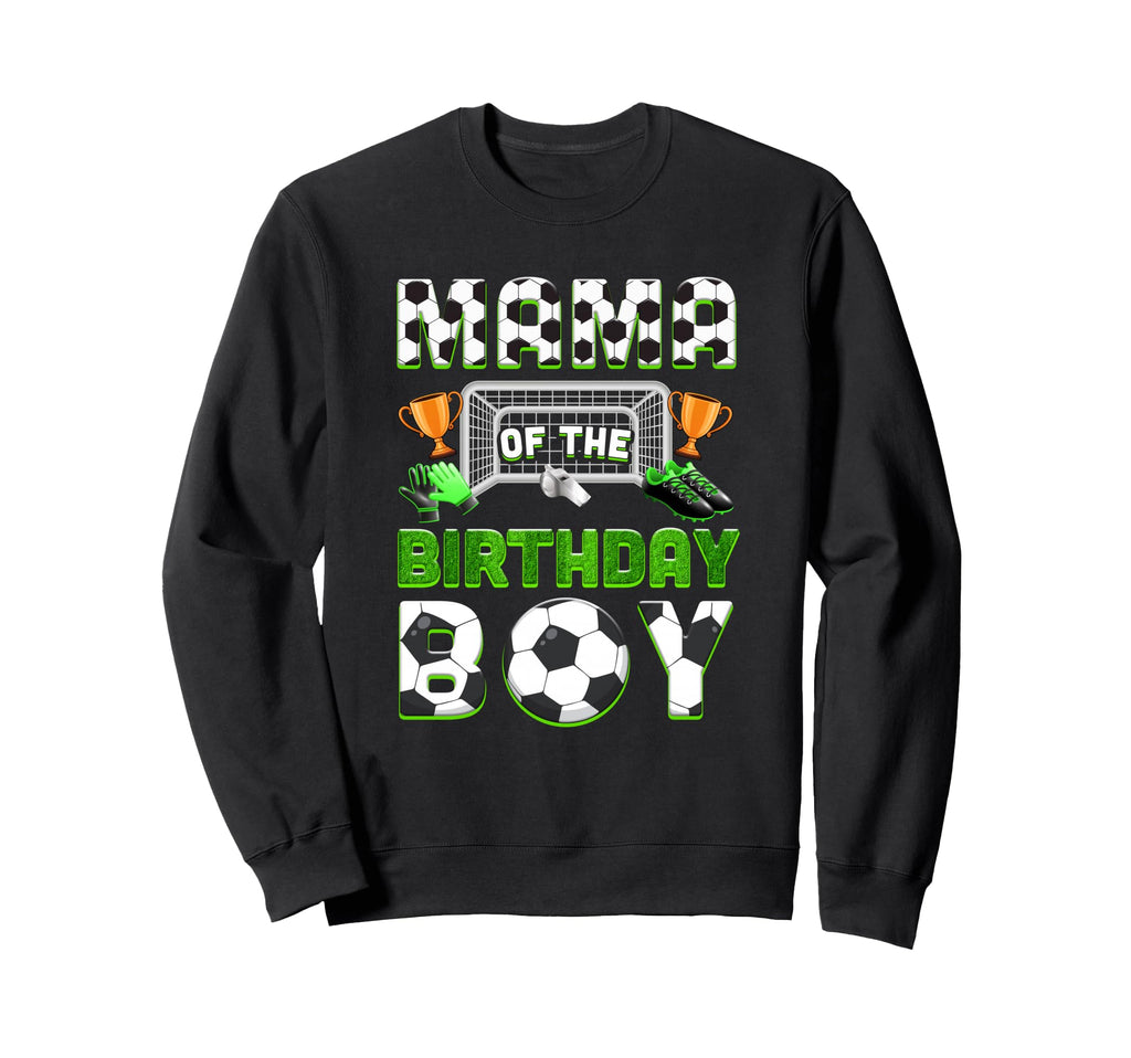 Mama Birthday Soccer Family Matching Sweatshirt - Minimalist Print Unisex