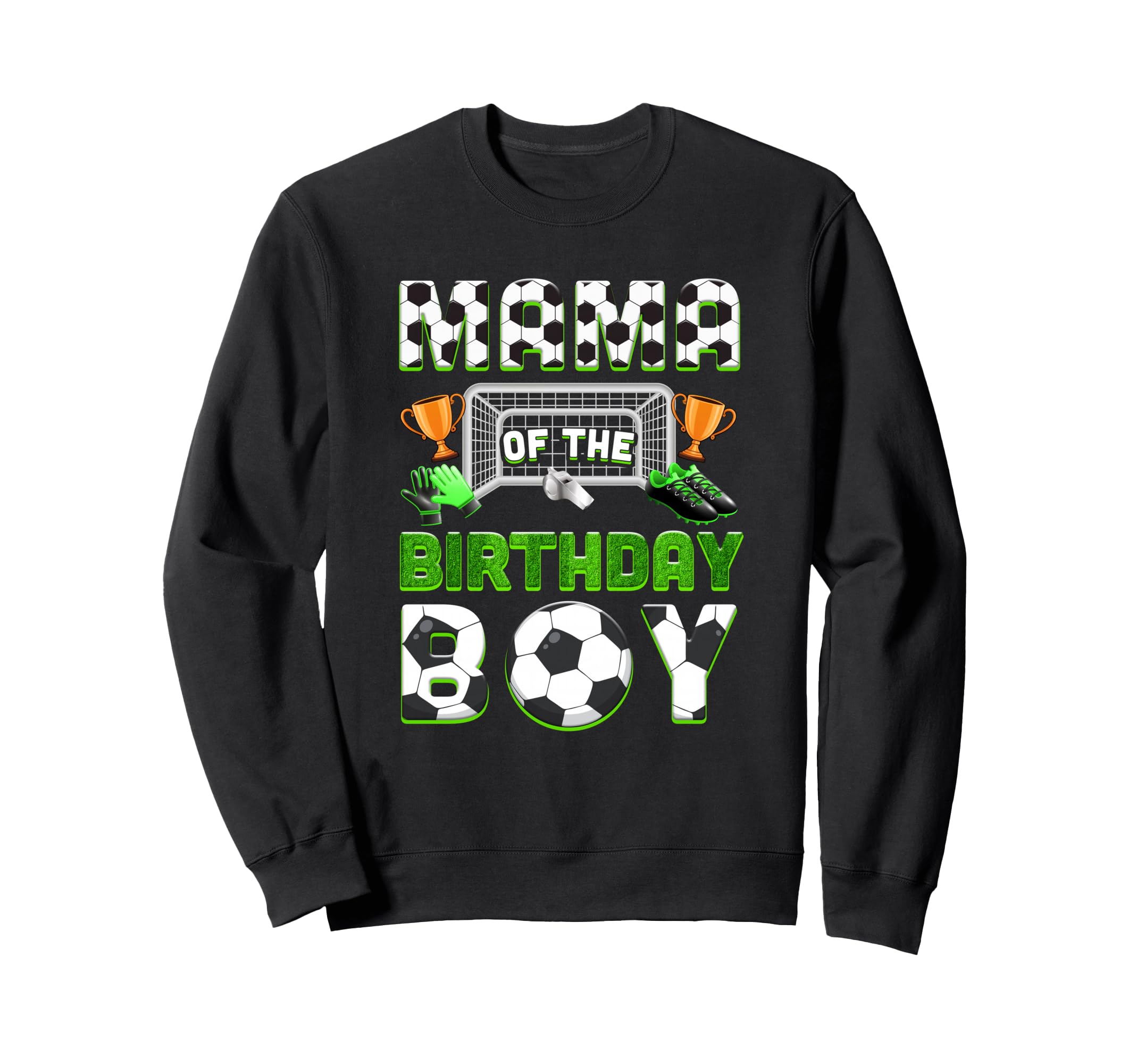 Mama Birthday Soccer Family Matching Sweatshirt - Minimalist Print Unisex