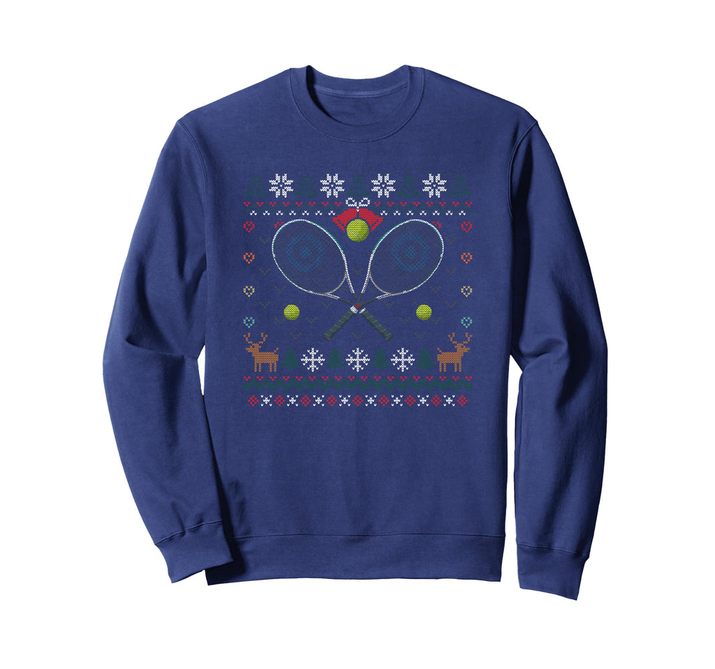 Tennis Racket Ugly Ball Sports Sweatshirt - Unique Graphic for Adults