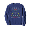 Tennis Racket Ugly Ball Sports Sweatshirt - Unique Graphic for Adults