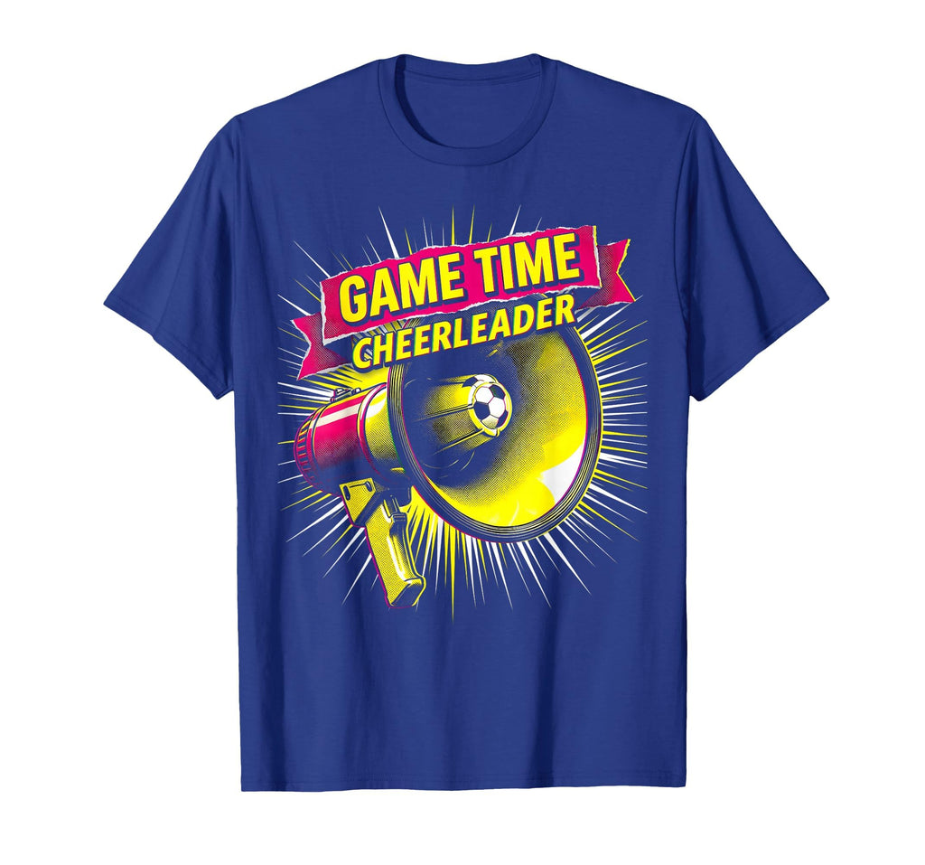 Game Time Cheerleader Soccer Mom T-Shirt - Unique Graphic Men Women
