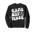 Groovy Soccer Game Day Vibes Game Day Sweatshirt - Minimalist Print Unisex
