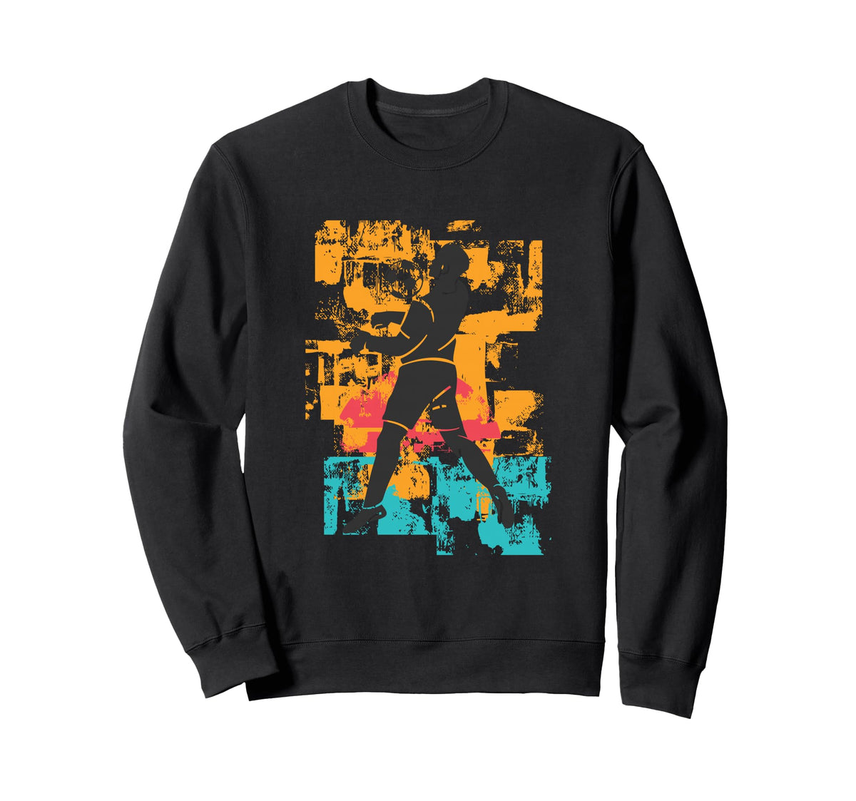 Soccer Player Sweatshirt - Trendy Graphic for Adults