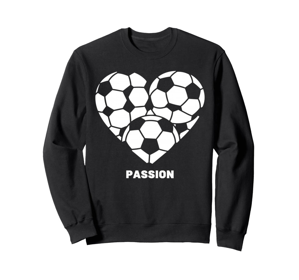 Soccer Heart Passion Football Sweatshirt - Fun Novelty Design Men Women