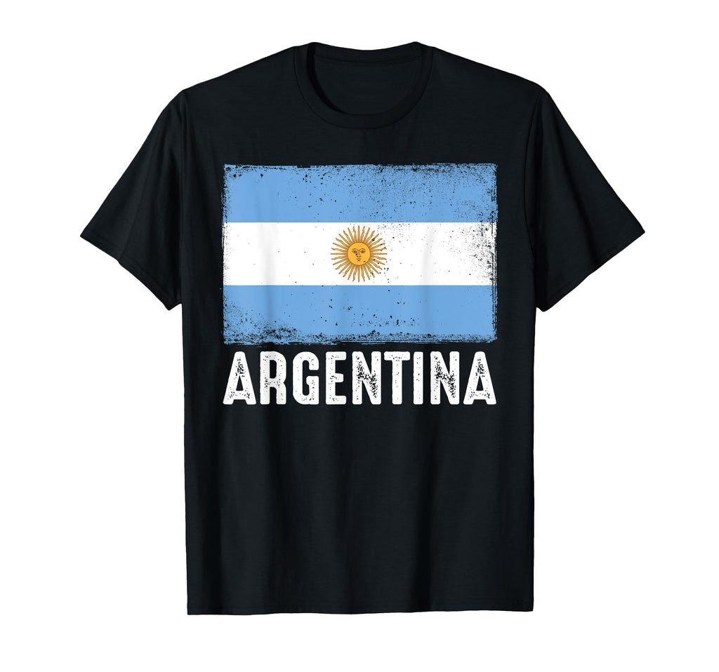 Argentina Flag Football Fan Soccer T-Shirt - Minimalist Print for Adults
