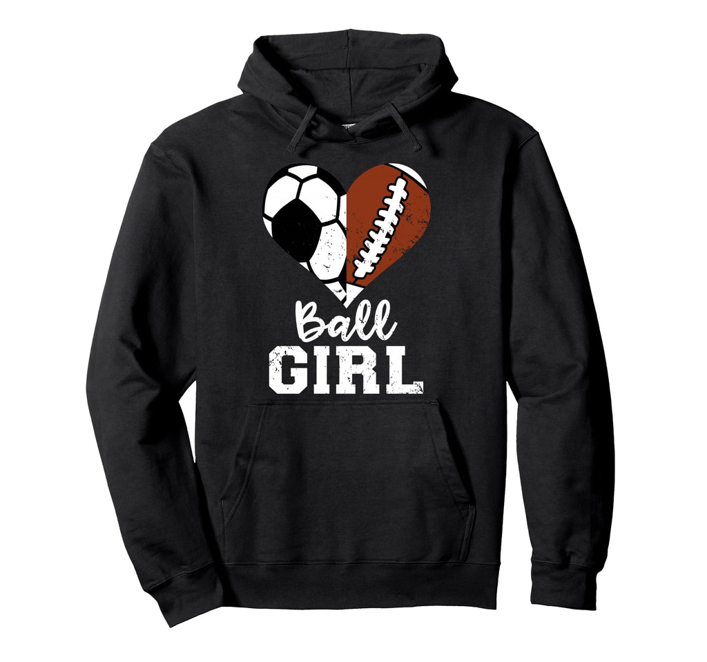Ball Heart Funny Soccer Football Hoodie - Aesthetic Graphic for Adults