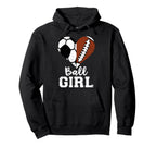 Ball Heart Funny Soccer Football Hoodie - Aesthetic Graphic for Adults