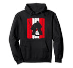 Ice Hockey Goalie Canada Flag Goalkeeper Hoodie - Minimalist Print Unisex