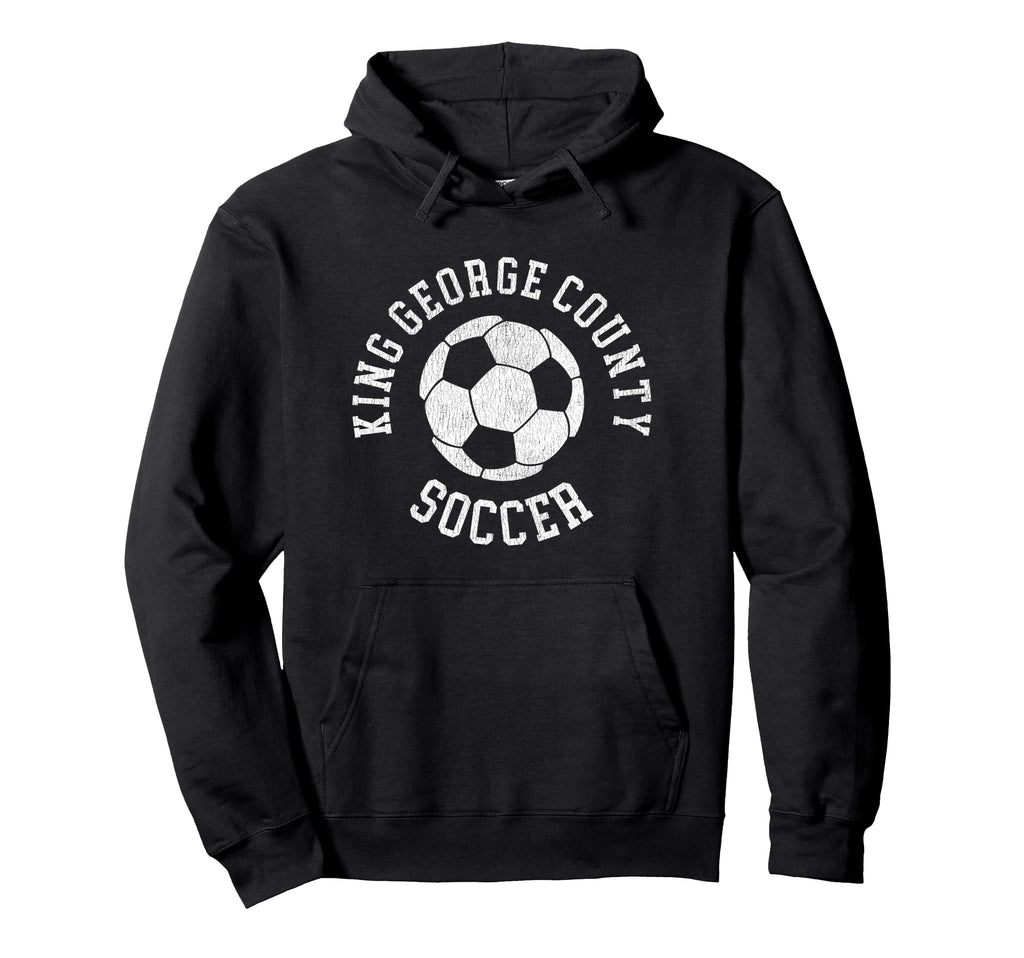 King George County Soccer Distressed Hoodie - Custom Art Print for Adults