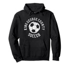 King George County Soccer Distressed Hoodie - Custom Art Print for Adults