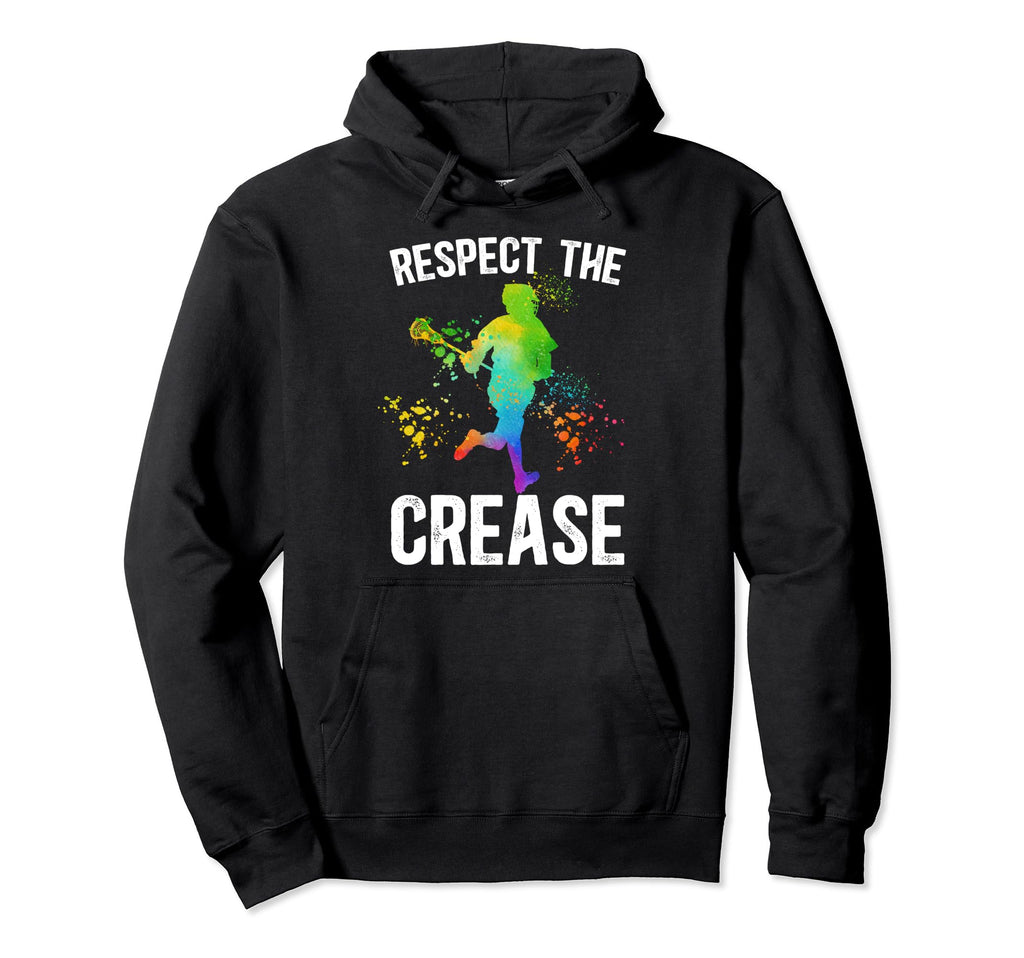 Respect Crease Lacrosse Goalkeeper Hoodie - Graphic Print Men Women