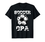 Soccer Opa Distressed Ball Funny T-Shirt - Aesthetic Graphic Men Women