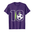 10Th Birthday Soccer Player Football T-Shirt - Trendy Graphic for Adults