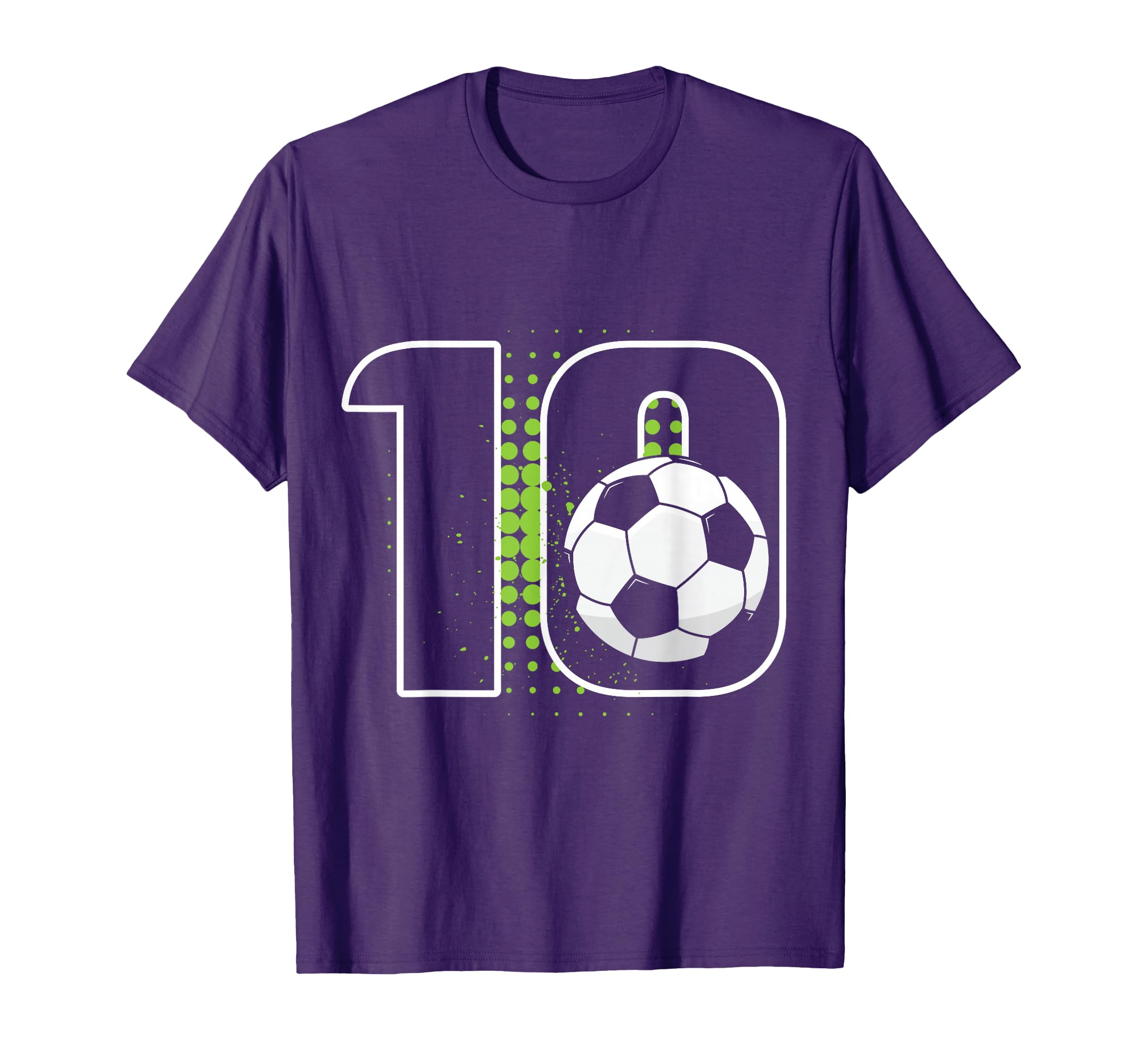10Th Birthday Soccer Player Football T-Shirt - Trendy Graphic for Adults