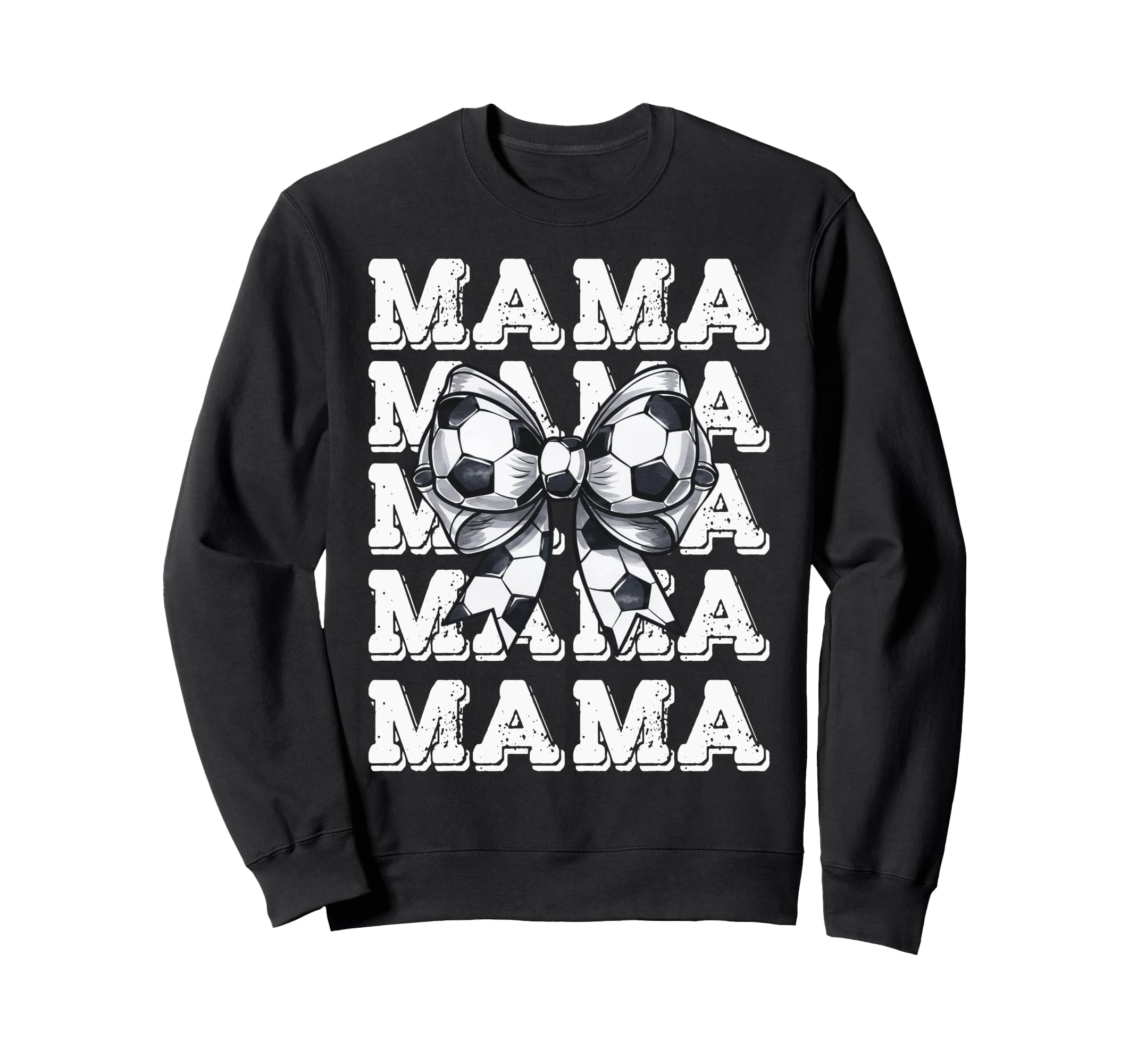 Coquette Soccer Bow Mama Sister Sweatshirt - Aesthetic Graphic Unisex