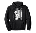 Us American Flag Soccer Patriotic Soccer Hoodie - Minimalist Print Unisex
