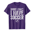 Sorry I Cant I Have Soccer Soccer T-Shirt - Minimalist Print for Adults