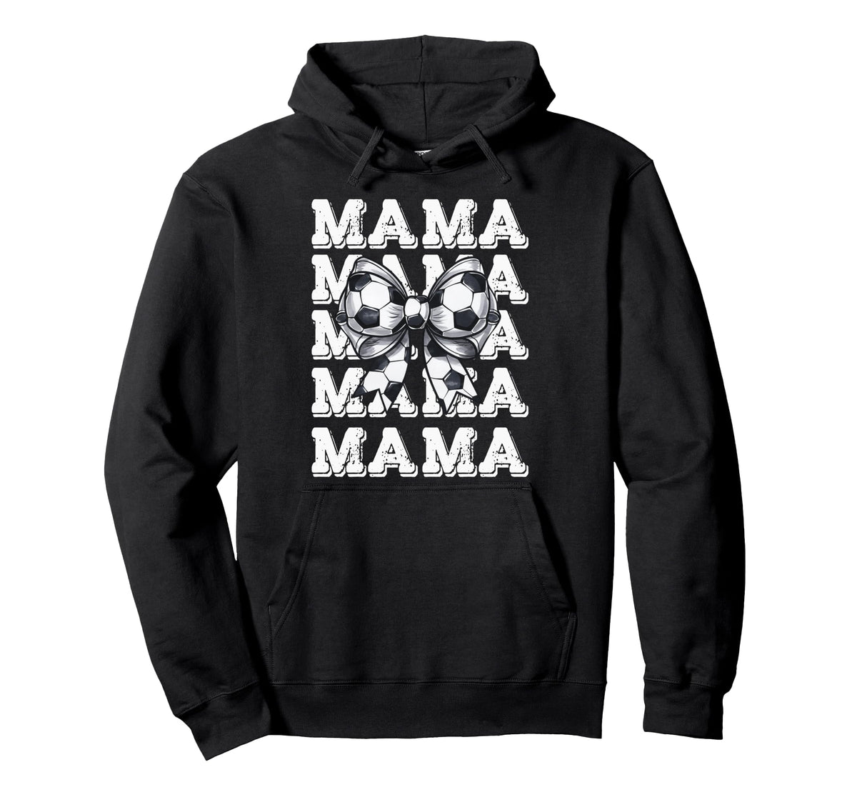Coquette Soccer Bow Mama Sister Grandma Hoodie - Unique Graphic Unisex