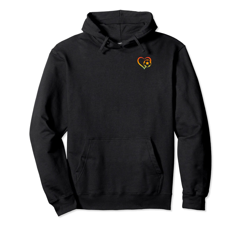 Soccer Player Soccer Heart Soccer Ball Hoodie - Graphic Print for Adults