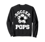 Soccer Pops Soccer Ball Distressed Sweatshirt - Novelty Apparel Men Women