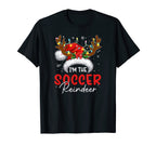 Mb Im Soccer Reindeer Funny Family T-Shirt - Streetwear Style Men Women