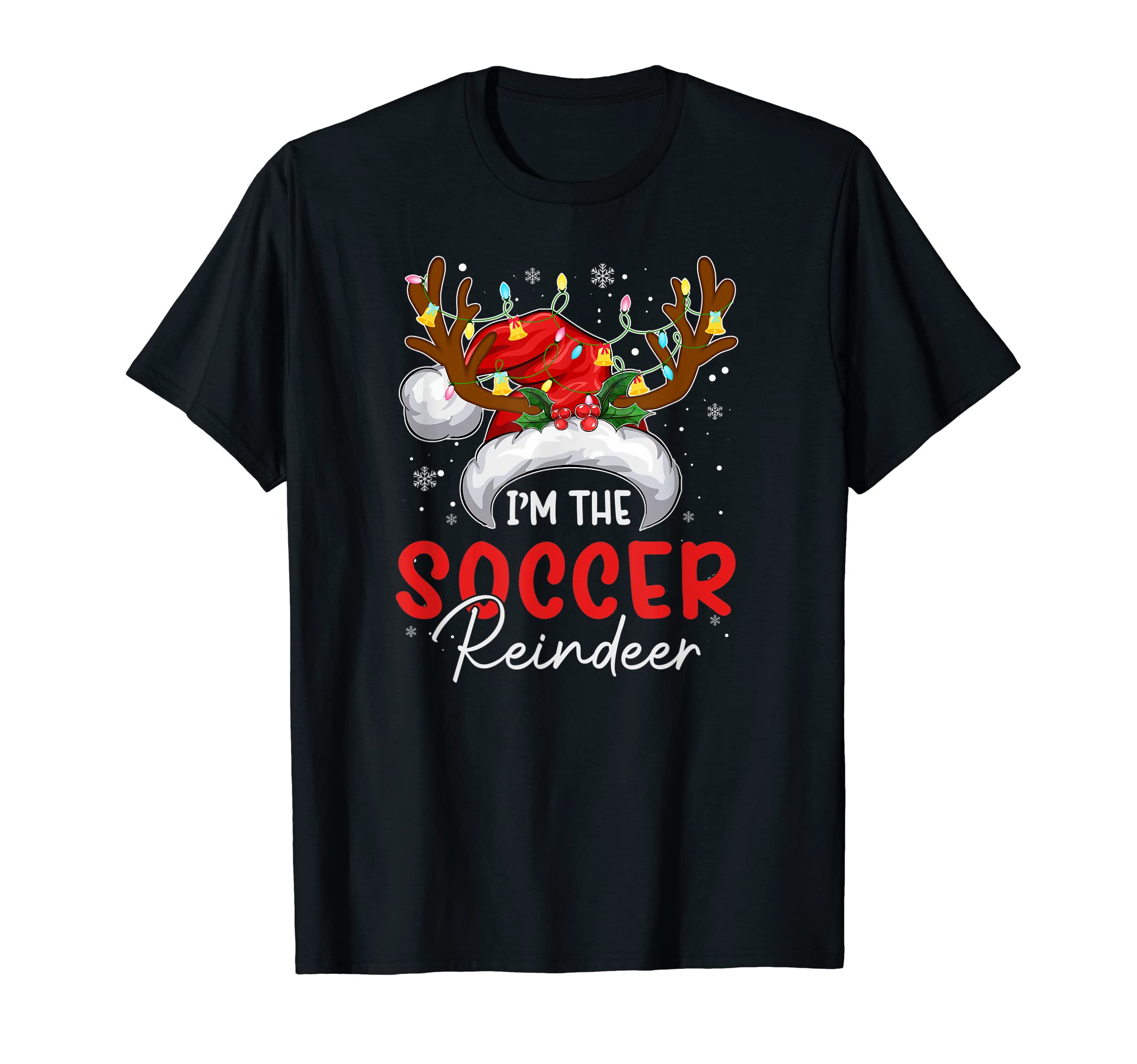 Mb Im Soccer Reindeer Funny Family T-Shirt - Streetwear Style Men Women