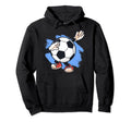 Funny Dabbing Soccer Ball Goalie Hoodie - Fun Novelty Design for Adults