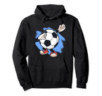 Funny Dabbing Soccer Ball Goalie Hoodie - Fun Novelty Design for Adults