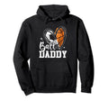 Ball Daddy Soccer Basketball Heart Dad Papa Hoodie - Trendy Graphic Unisex
