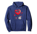 Heart Soccer Hoodie - Custom Art Print Men Women