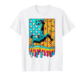 4Th July Ice Cream Drip Soccer Patriotic T-Shirt - Minimalist Print Unisex