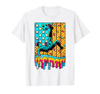 4Th July Ice Cream Drip Soccer Patriotic T-Shirt - Minimalist Print Unisex