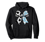 Soccer Volleyball Coquette Bow Funny Soccer Hoodie - Unique Graphic Unisex