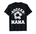 Soccer Nana Soccer Ball Distressed T-Shirt - Novelty Apparel for Adults
