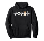 Soccer Pembroke Welsh Corgi Heartbeat Hoodie - Unique Graphic Men Women