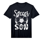 Soccer Son Family Matching Team T-Shirt - Aesthetic Graphic for Adults