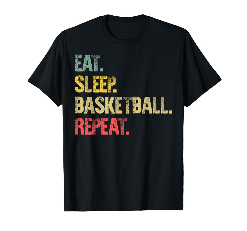 Eat Sleep Repeat Eat Sleep Basketball T-Shirt - Graphic Print Men Women