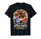 Soccer Huddle Team First Always Spirit T-Shirt - Unique Graphic Men Women