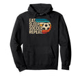 Eat Sleep Soccer Repet Goalie Player Fan Hoodie - Minimalist Print Unisex