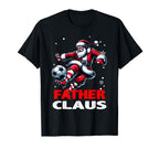 Soccer Father Claus Family Matching T-Shirt - Minimalist Print Men Women
