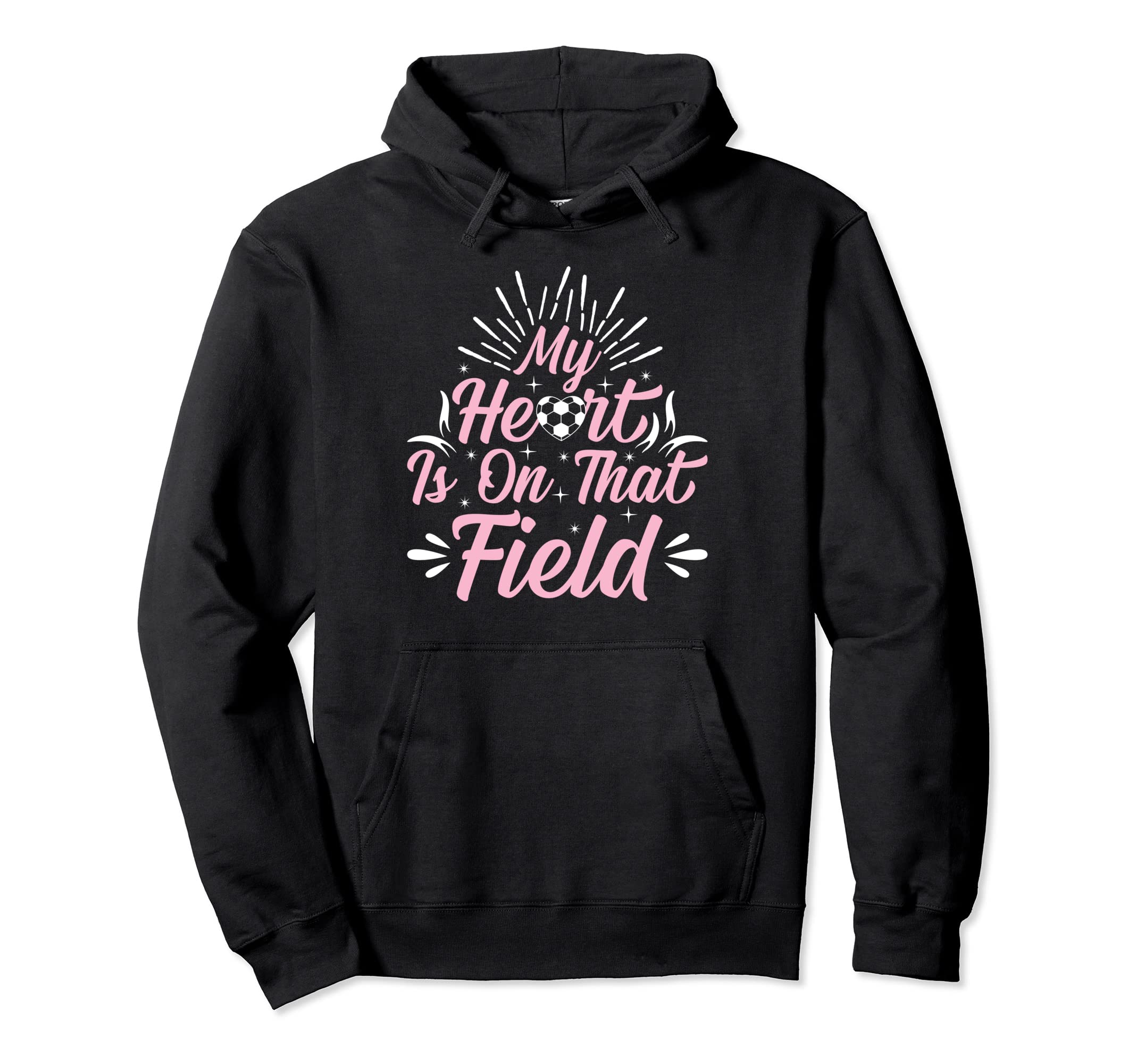 My Heart Is That Field Playing Soccer Hoodie - Custom Art Print for Adults