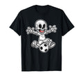 Skeleton Soccer Halloween Funny T-Shirt - Streetwear Style for Adults