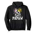 Ball Papaw Baseball Softball Soccer Papaw Hoodie - Graphic Print Unisex