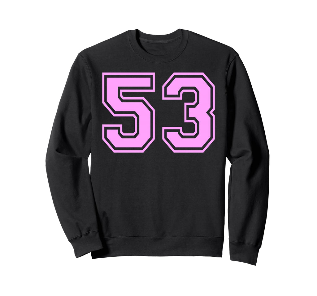 53 Number Fifty Three Sports Sweatshirt - Minimalist Print Men Women