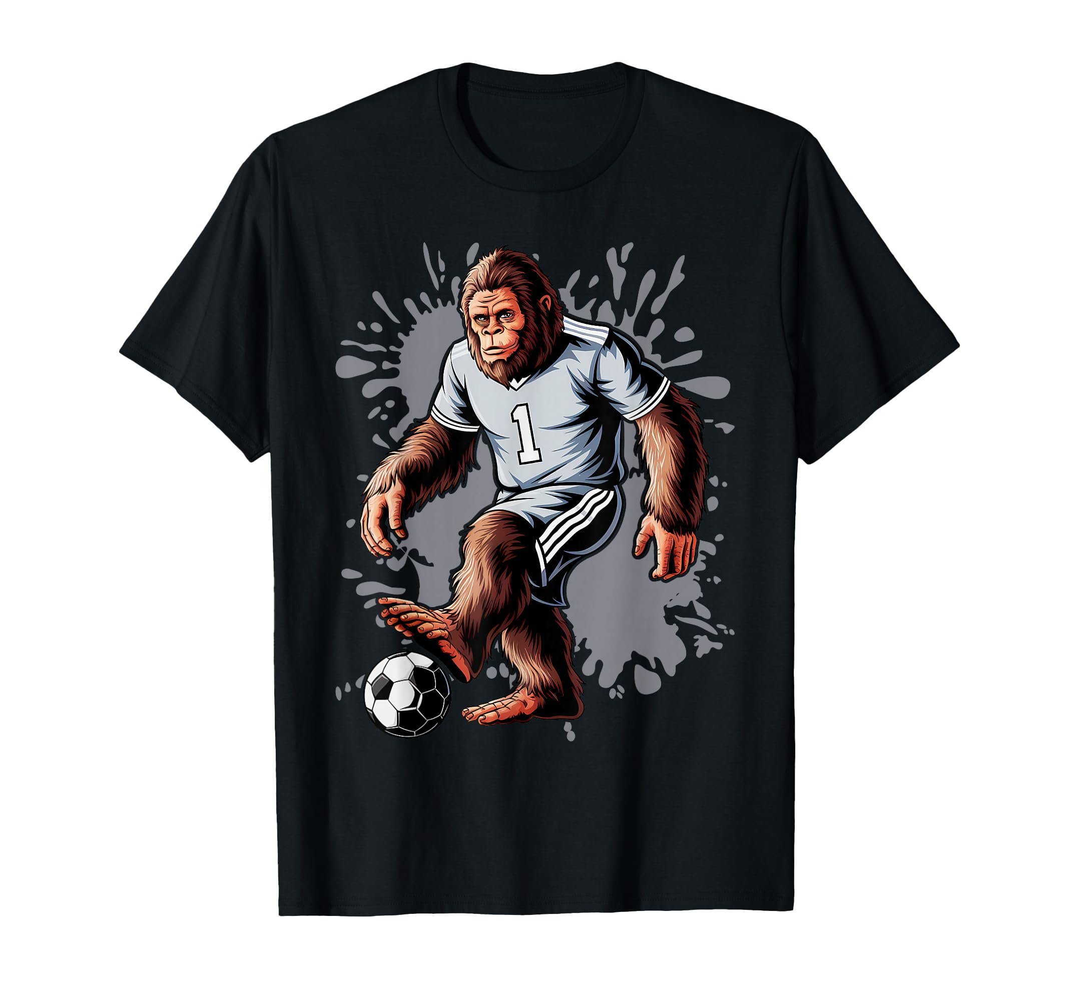 Funny Bigfoot Sasquatch Coach Player T-Shirt - Novelty Apparel for Adults