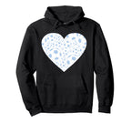 Soccer Love Heart Hoodie - Minimalist Print Unisex