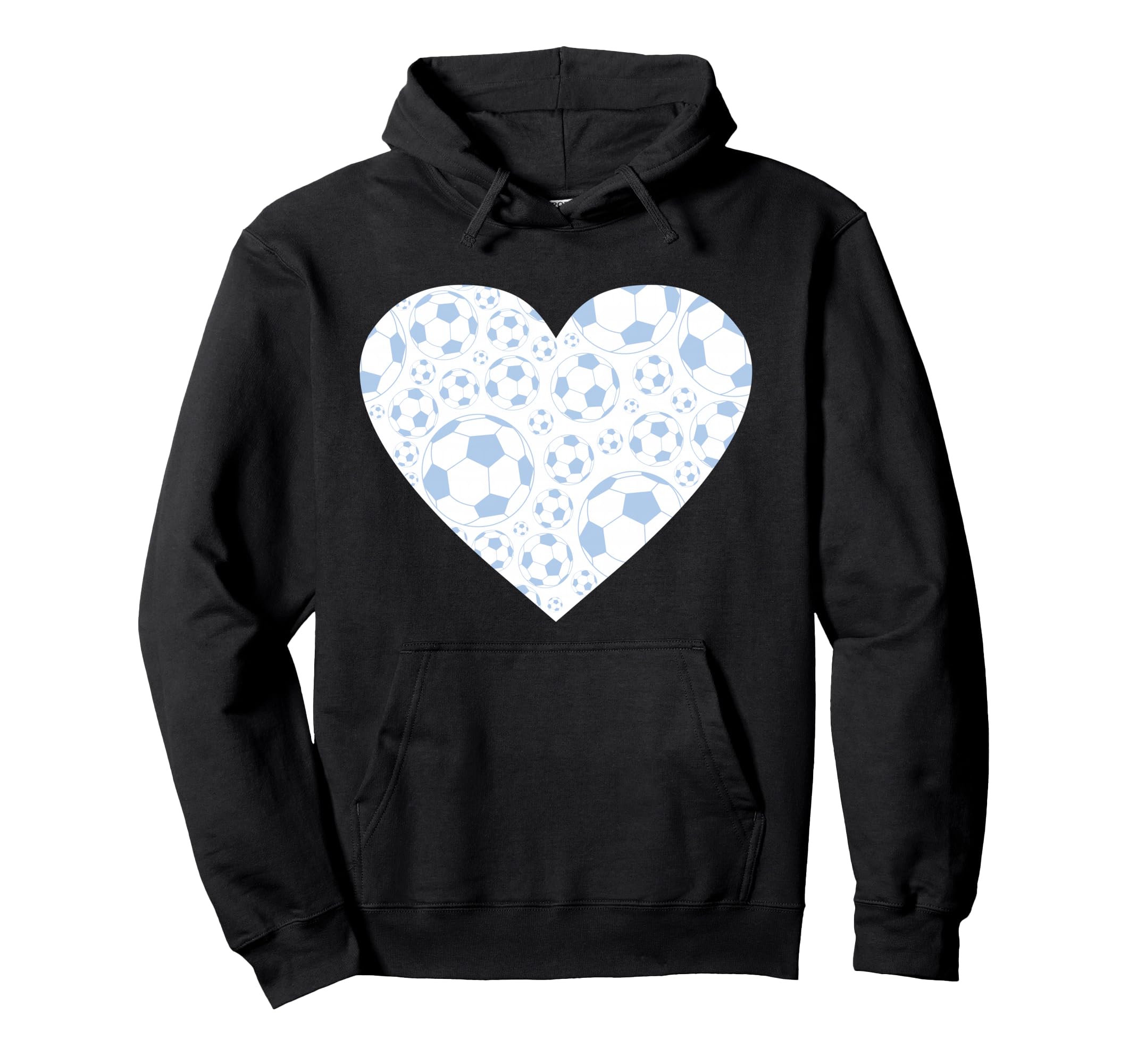 Soccer Love Heart Hoodie - Minimalist Print Unisex