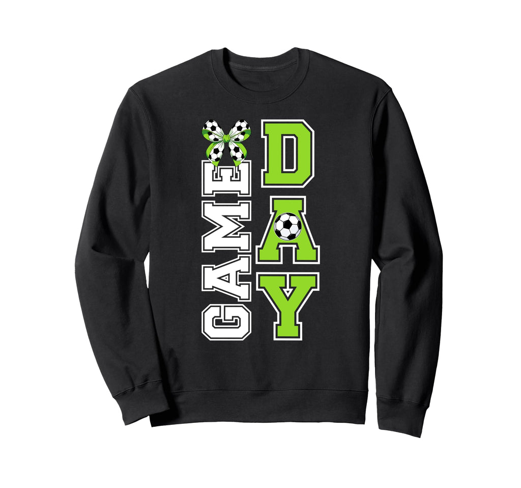 Soccer Game Day Bow Game Day Soccer Sweatshirt - Trendy Graphic for Adults